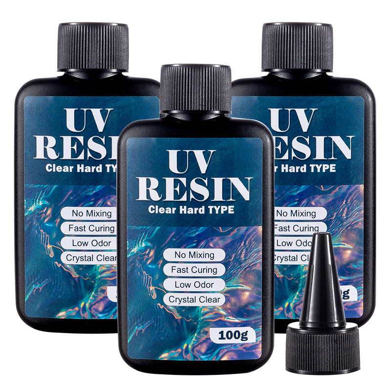 Epoxy Uv Resin Kit - 100/200/300g UV Resin Hard Type Crystal