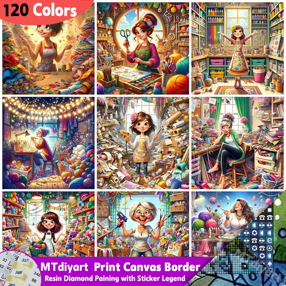 Resin Craft Workshop - Printed Canvas Border Symbol Stickers 120
