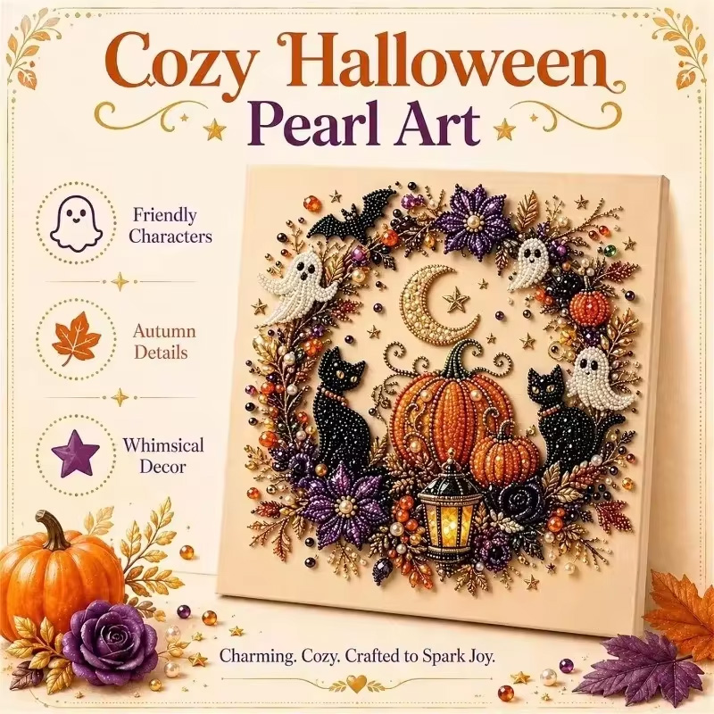 Resin Craft For Beginners - @Halloween Ghost Pearl Art Kit for