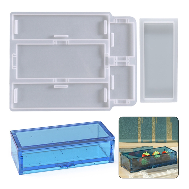 Resin Ocean Wave Mold - R3MC Domino Box Resin Molds Silicone