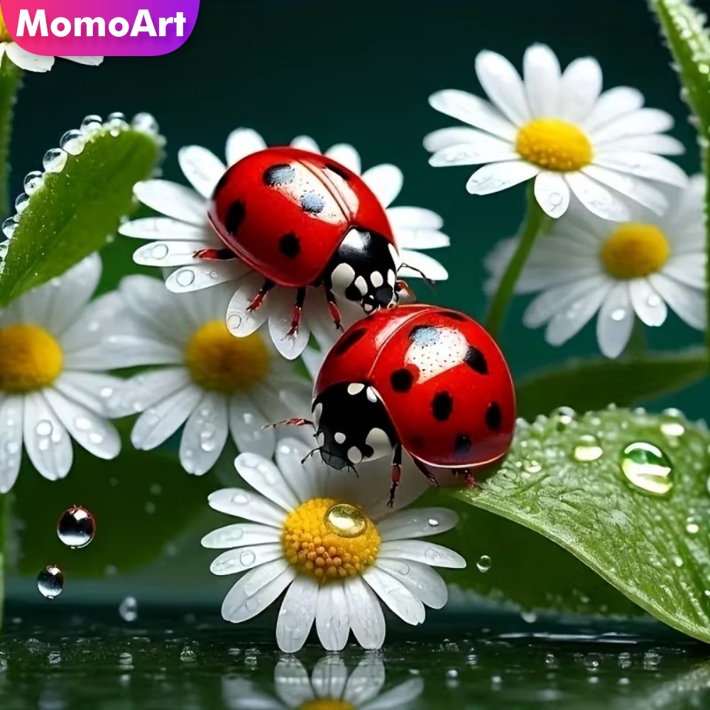 Resin Craft For Beginners - Momoart Diamond Painting Ladybug Animal Pattern