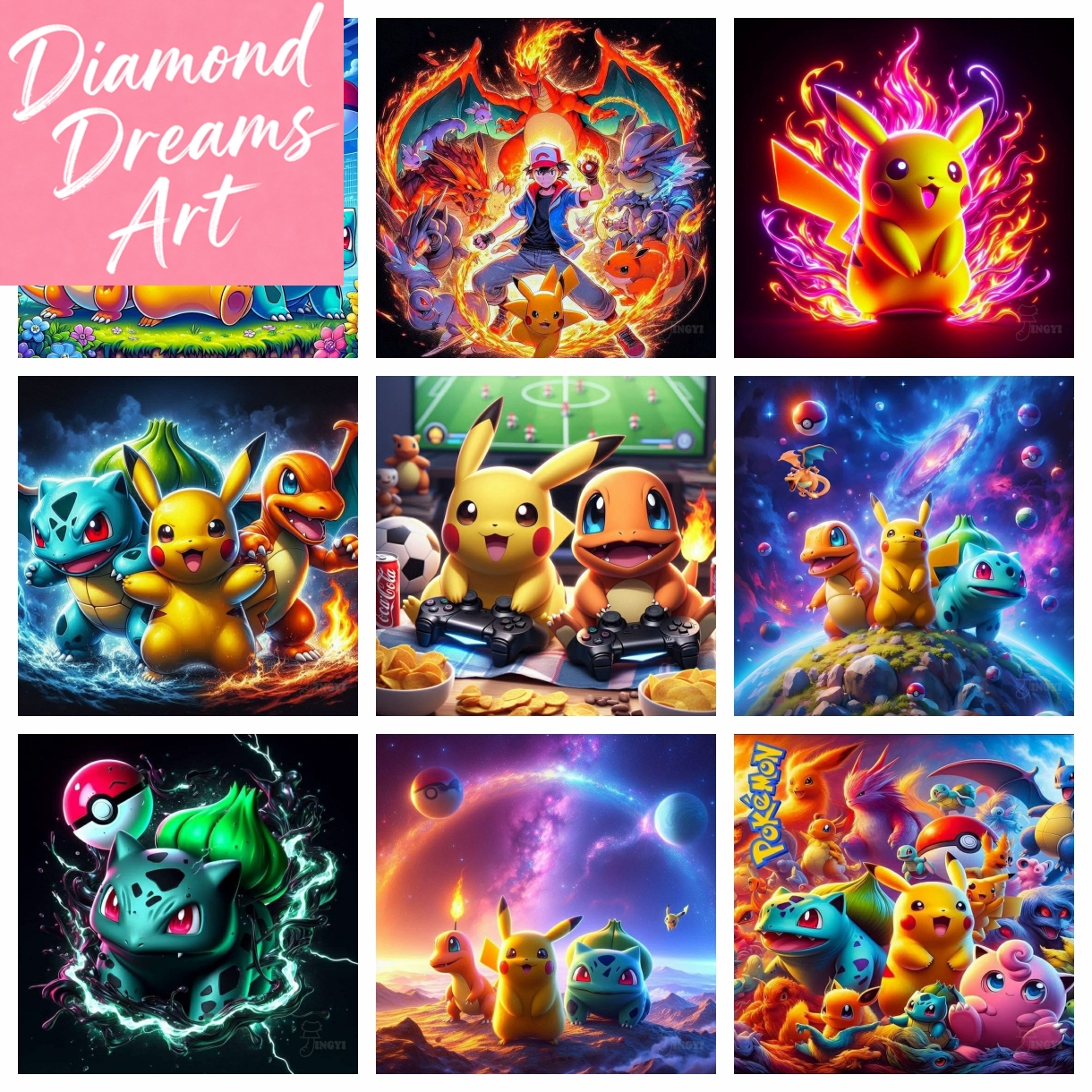 Resin Craft Kit - 2025 New Popular Pikachu Anime Pokemon