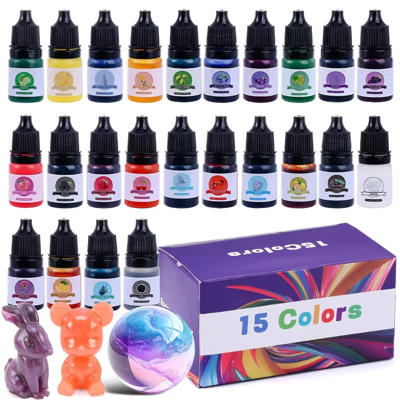 Epoxy Uv Resin Kit - Epoxy Resin Color Pigment 24 Vivid