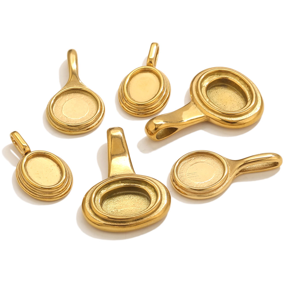 Resin Crafts - 5pcs Stainless Steel Round Oval Trays