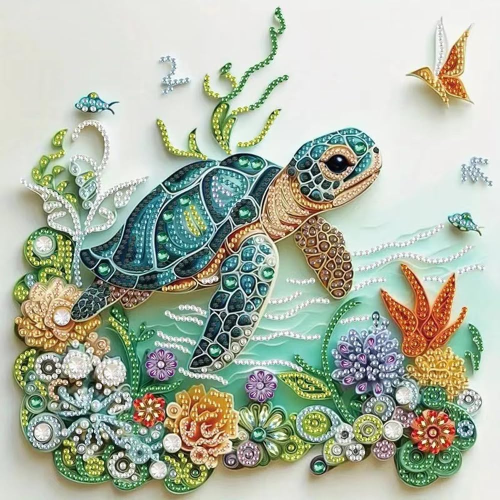 Resin Craft For Beginners - Sea Turtle Animal Diamond Painting Kits