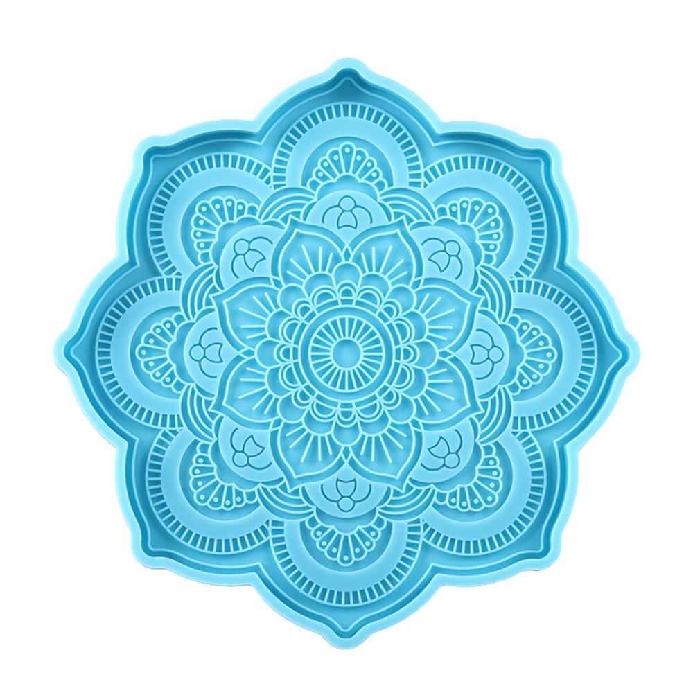 Coaster Mold Round - Mandala Coaster Silicone Mold Round Tray