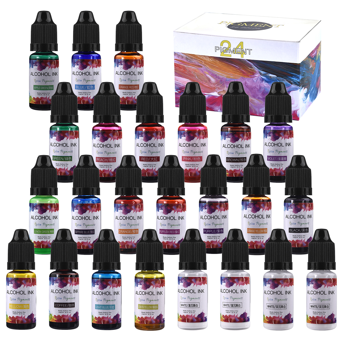 Resin Dye Alcohol - 10ML Art Ink Alcohol Resin Pigment