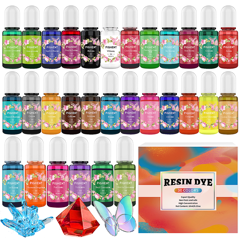 Resin Jewelry Kit - DIY Epoxy Resin Pigment Kit Candle