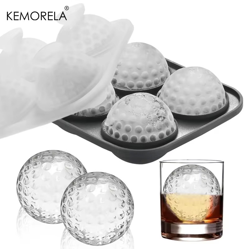 Coaster Mold Round - Ice Cube Tray Silicone with Lid
