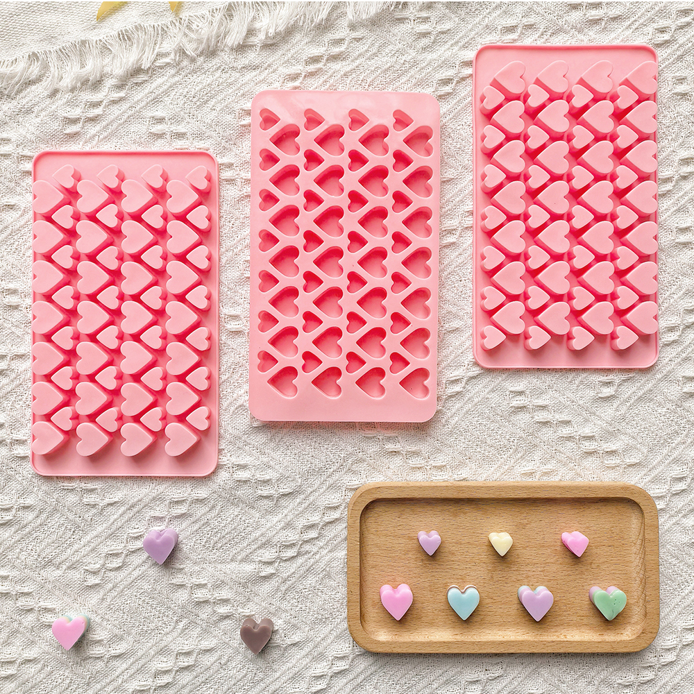 Silicone Mold Tray - 56 cavity size heart-shaped chocolate silicone