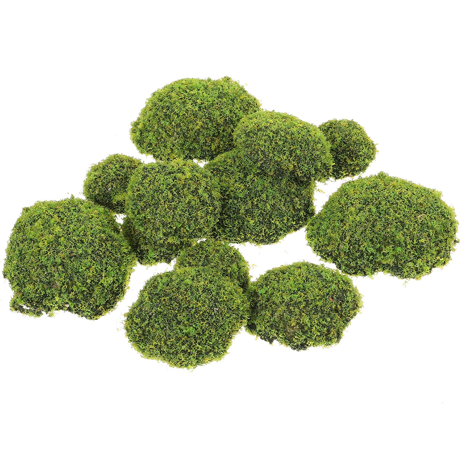 Terrarium Moss Art - 12pcs Artificial Moss RocksFake Stone Home
