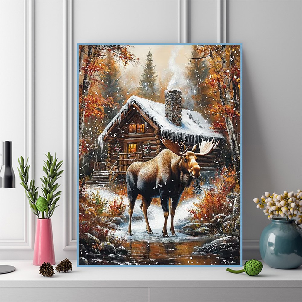 Resin Craft For Beginners - Diamond Mosaic Deer Animal Pattern for