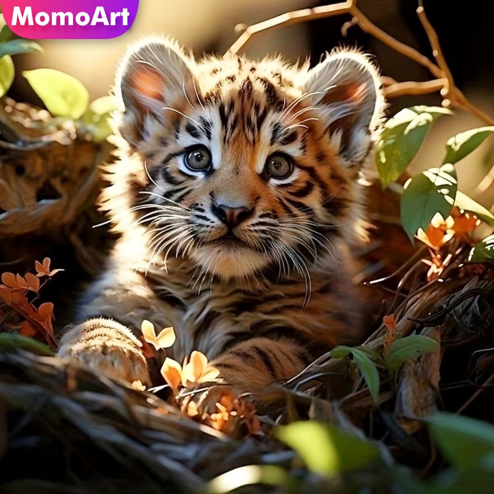 Resin Craft For Beginners - Momoart Diamond Painting Tiger Animal Pattern