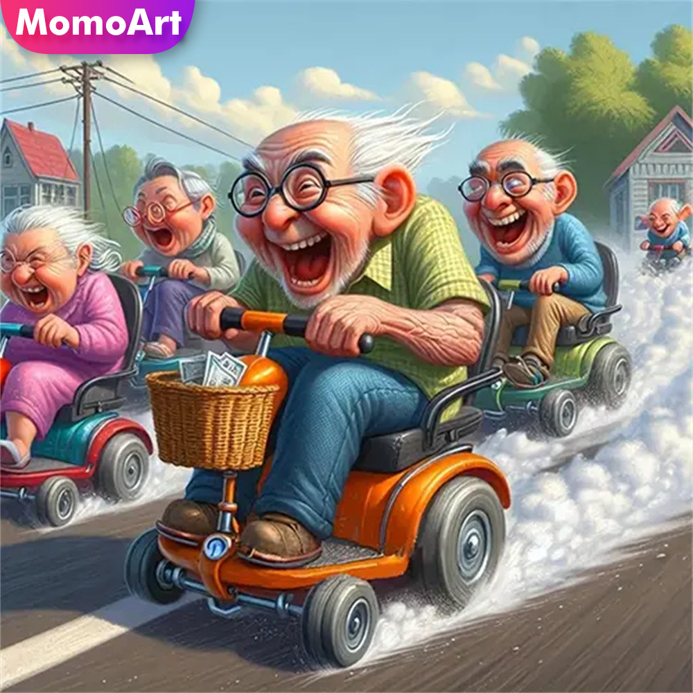 Resin Craft Kit - Momoart 5D DIY Diamond Mosaic Old
