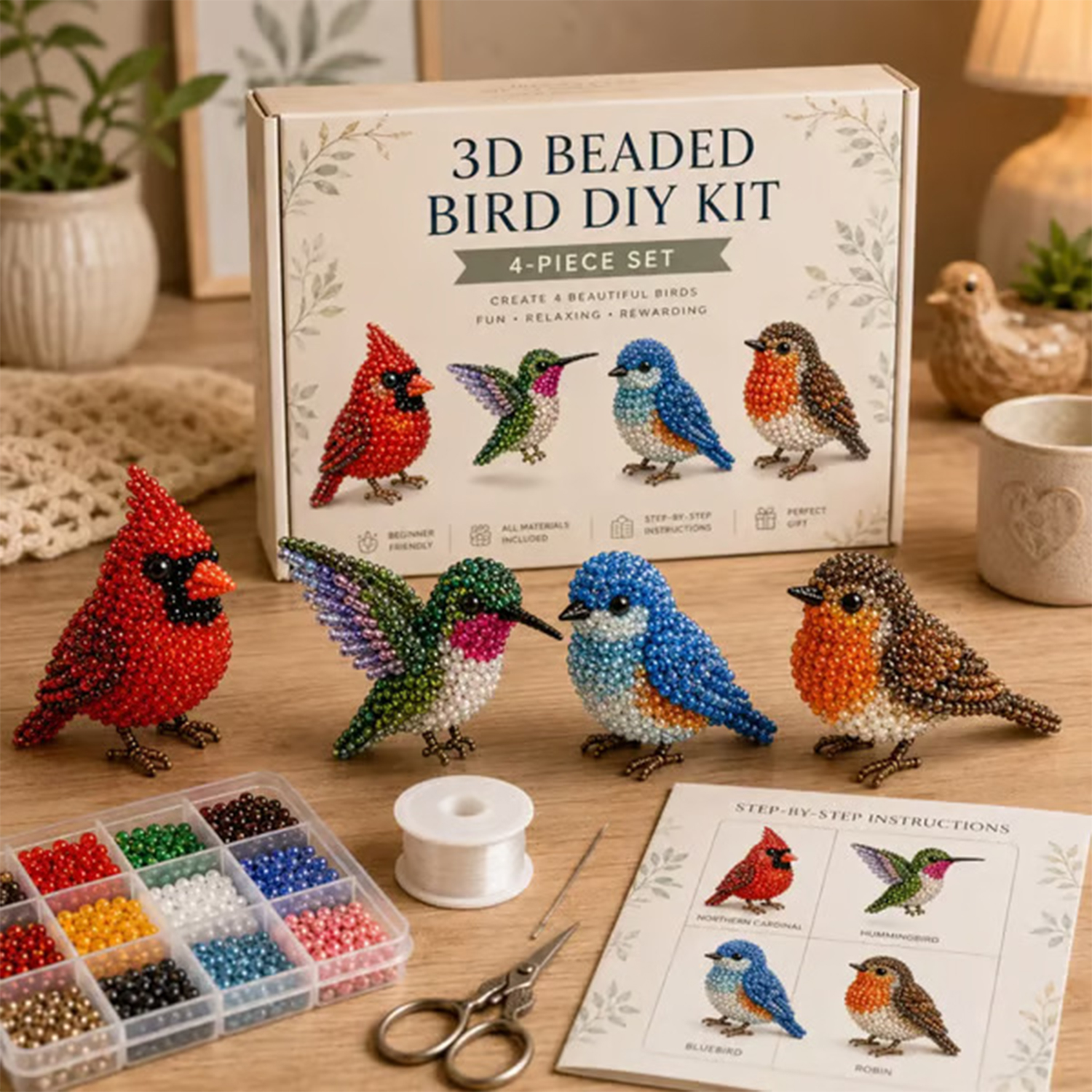 Resin Craft Kit - Mini 3D Beaded Animal Craft Kit