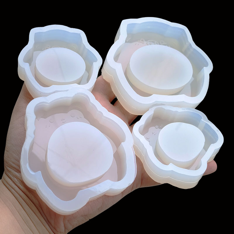 DIY Pig Bear Shaped Silicone S - Resin Ocean Wave Mold 评论和价格
