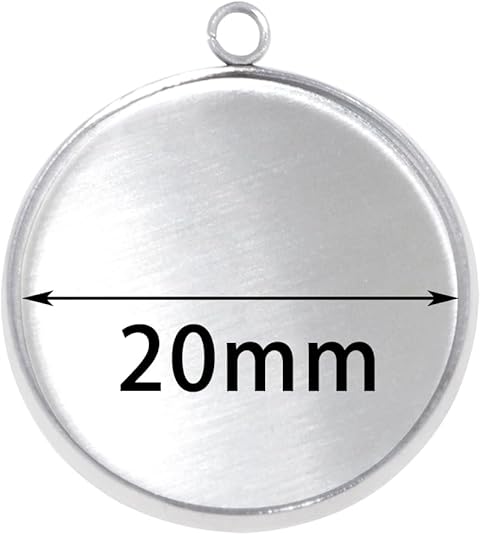 20 Pieces Stainless Steel Roun - Resin Crafts 评论和价格