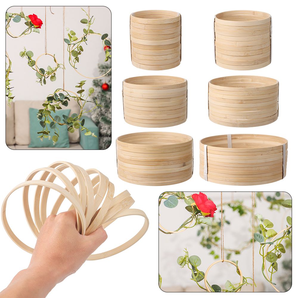 10Pcs 10/12/15/18/20/26cm Ring - Wood Ring Blank 评论和价格