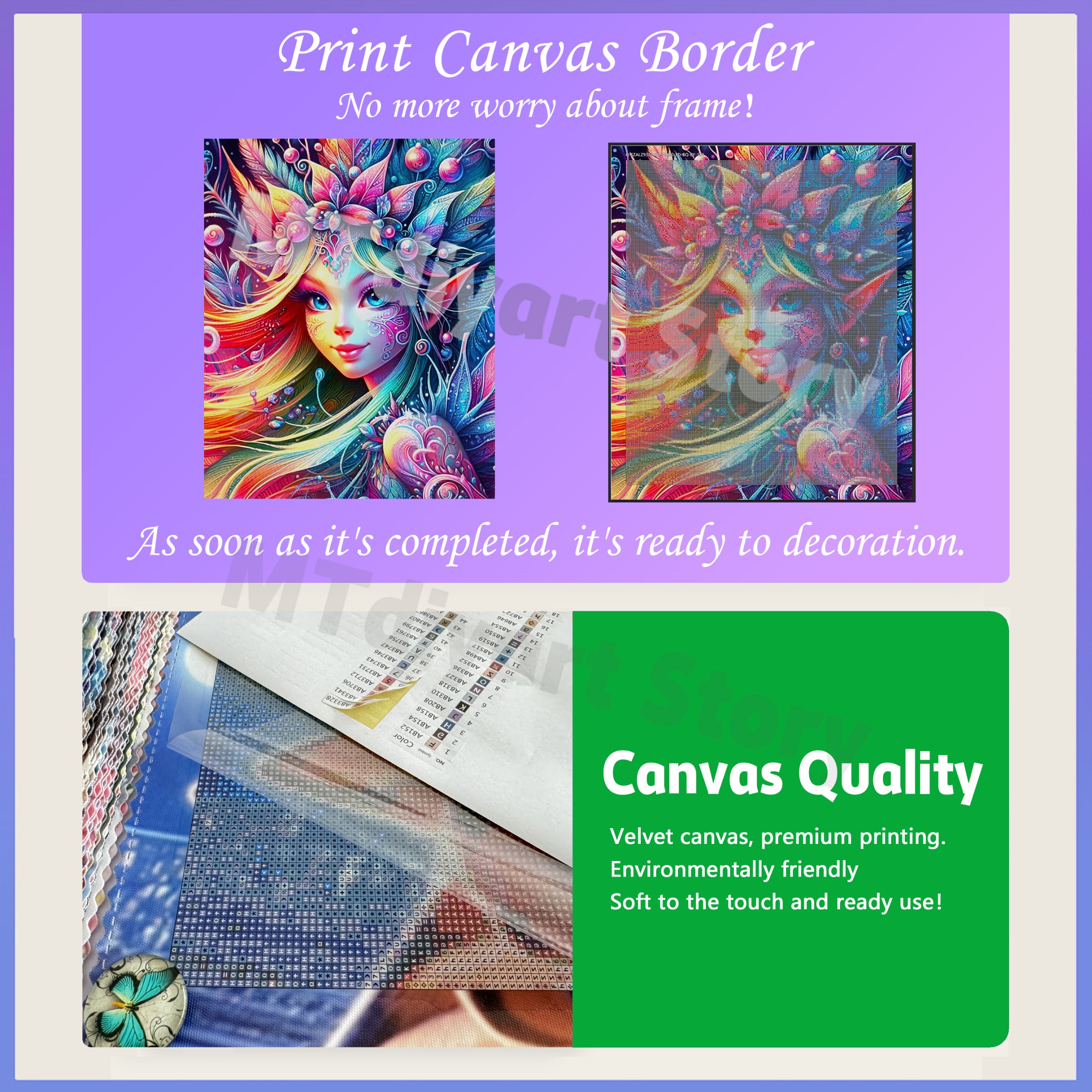 Printed Canvas Border Symbol S - Resin Craft Workshop 评论和价格