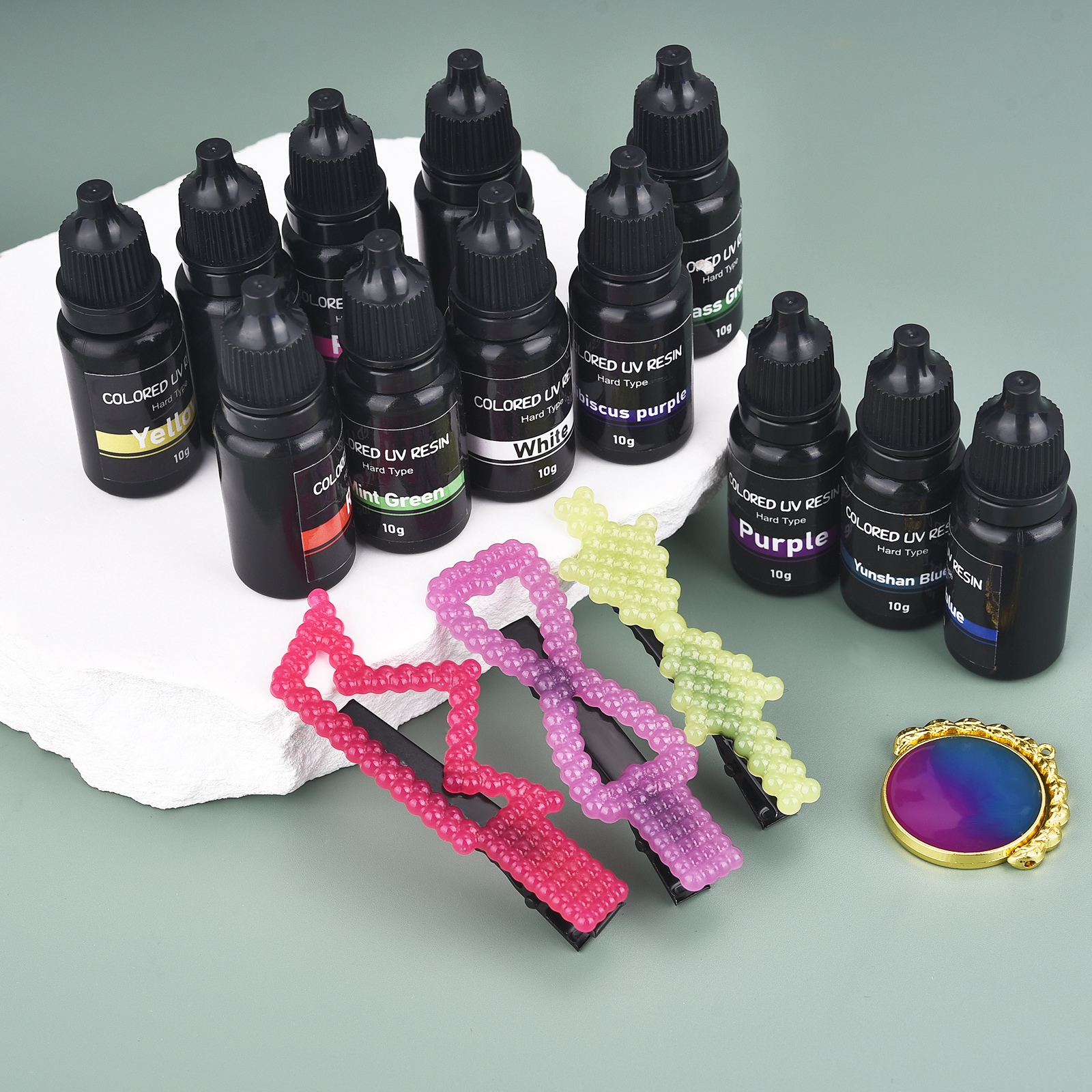 17 Colors UV Resin Glue 10ml E - Epoxy Uv Resin Kit 评论和价格