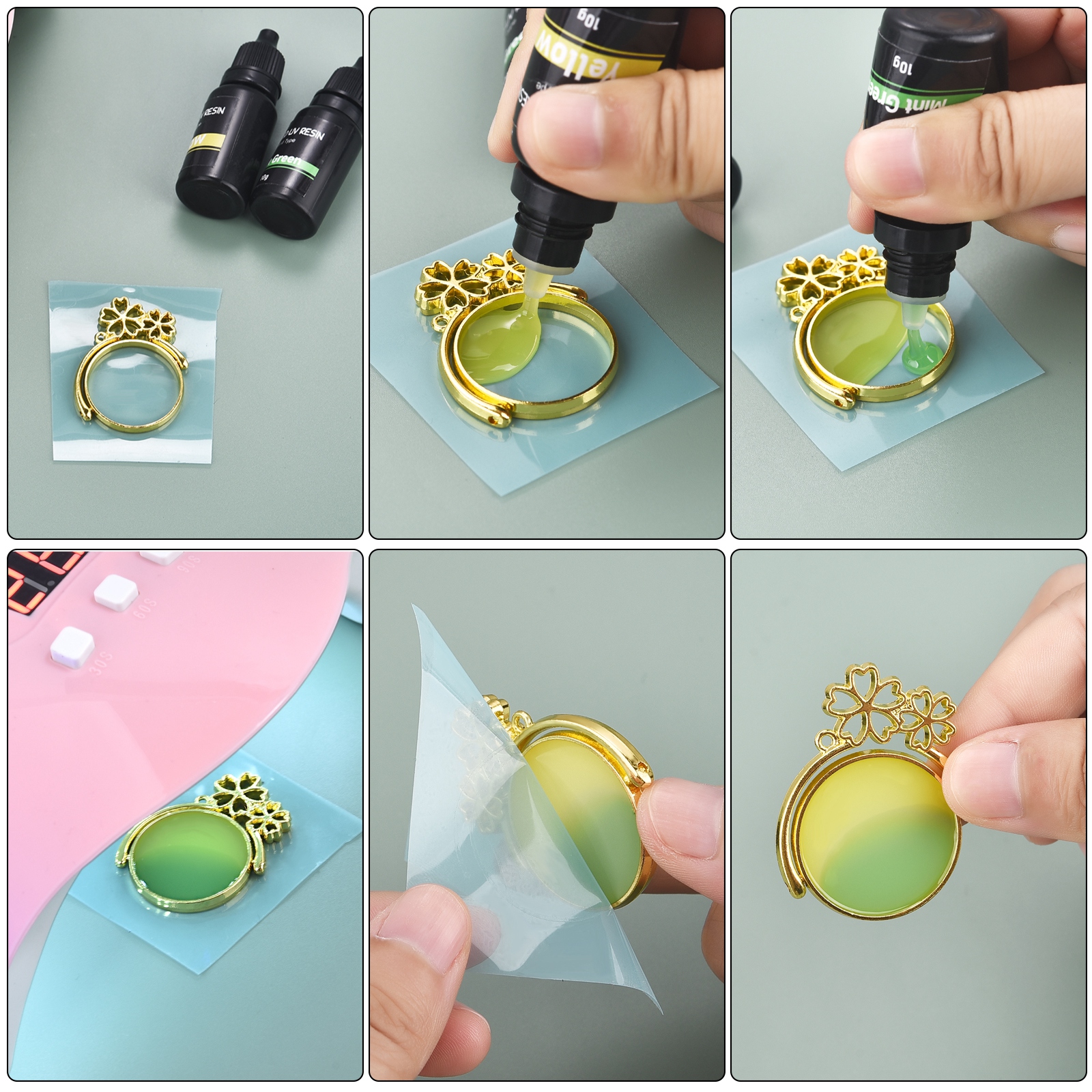 17 Colors UV Resin Glue 10ml E - Epoxy Uv Resin Kit 评论和价格