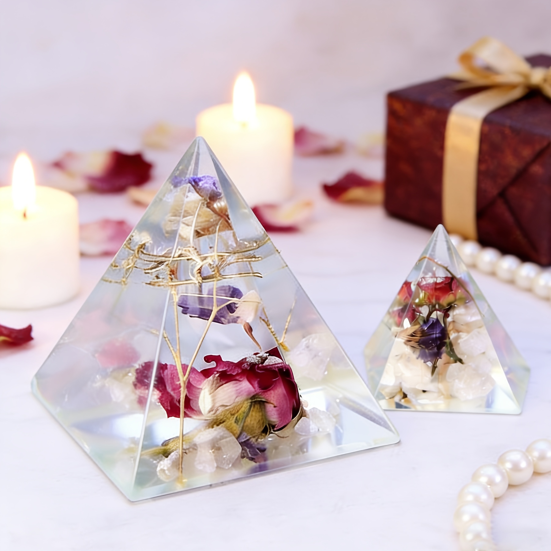5pc - Pyramid Resin Molds of V - Resin Jewelry Kit 评论和价格