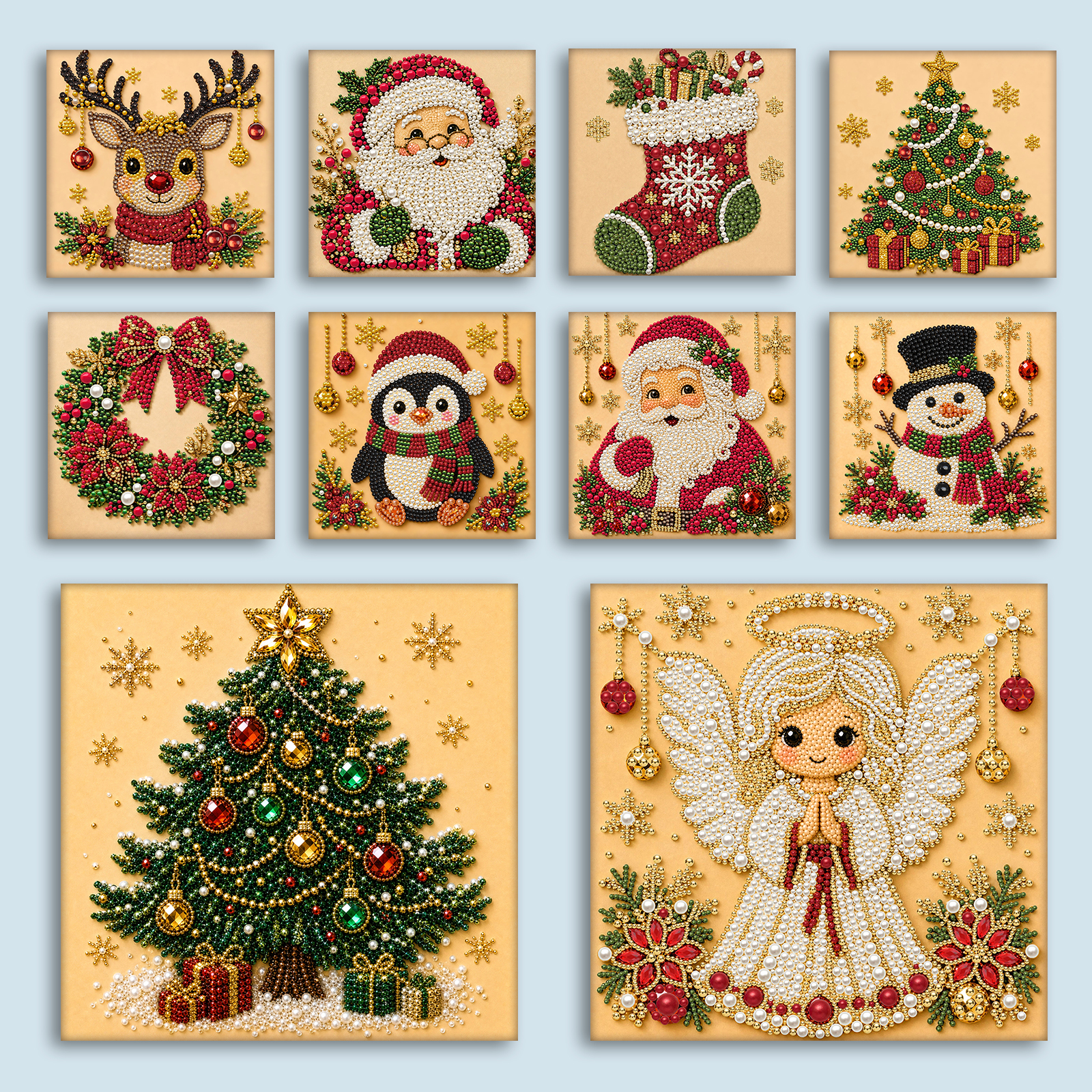 5D Christmas Pearl Diamond Pa - Resin Craft For Beginners 评论和价格