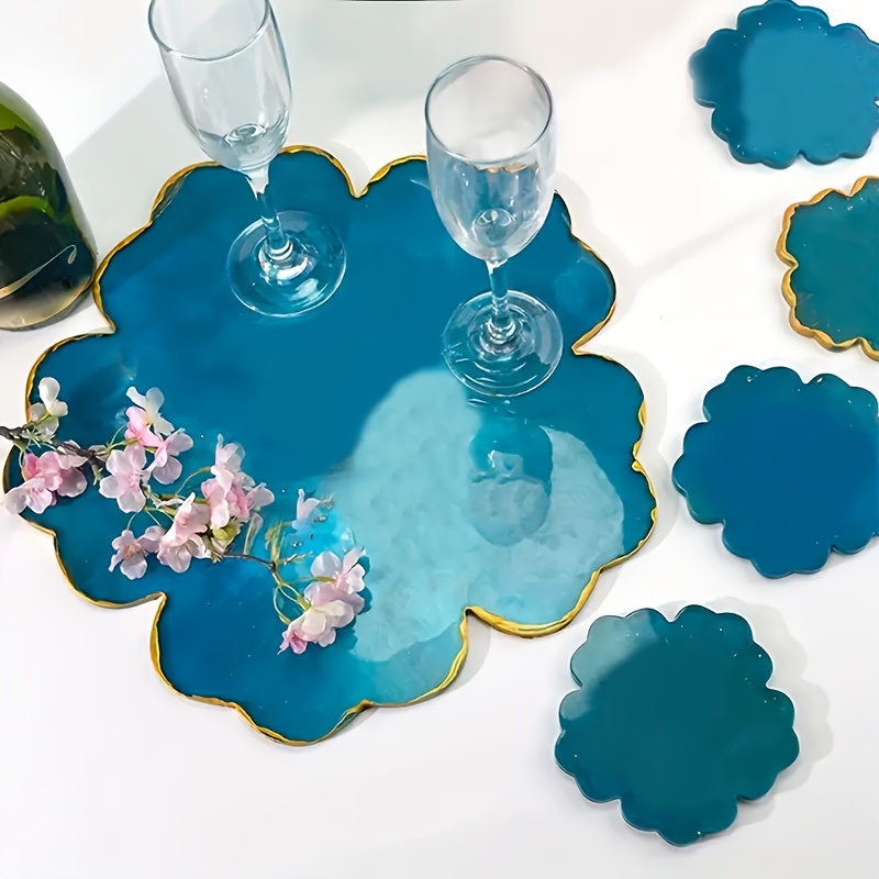5pcs Mirror Large Flower Small - Silicone Mold Tray 评论和价格