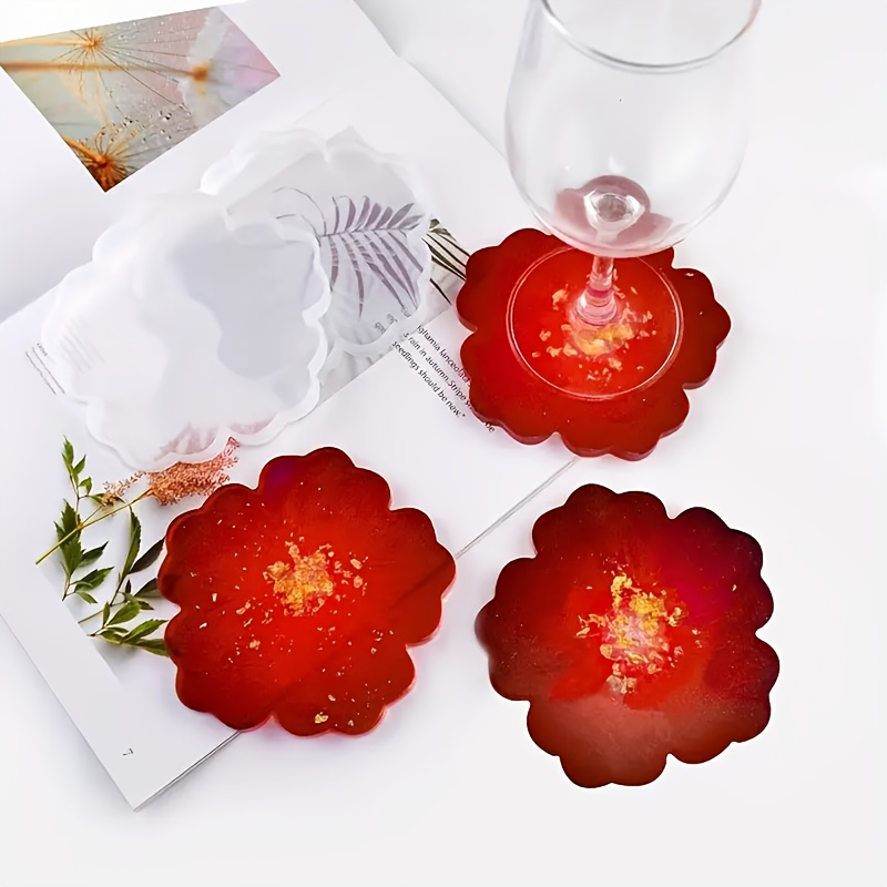 5pcs Mirror Large Flower Small - Silicone Mold Tray 评论和价格