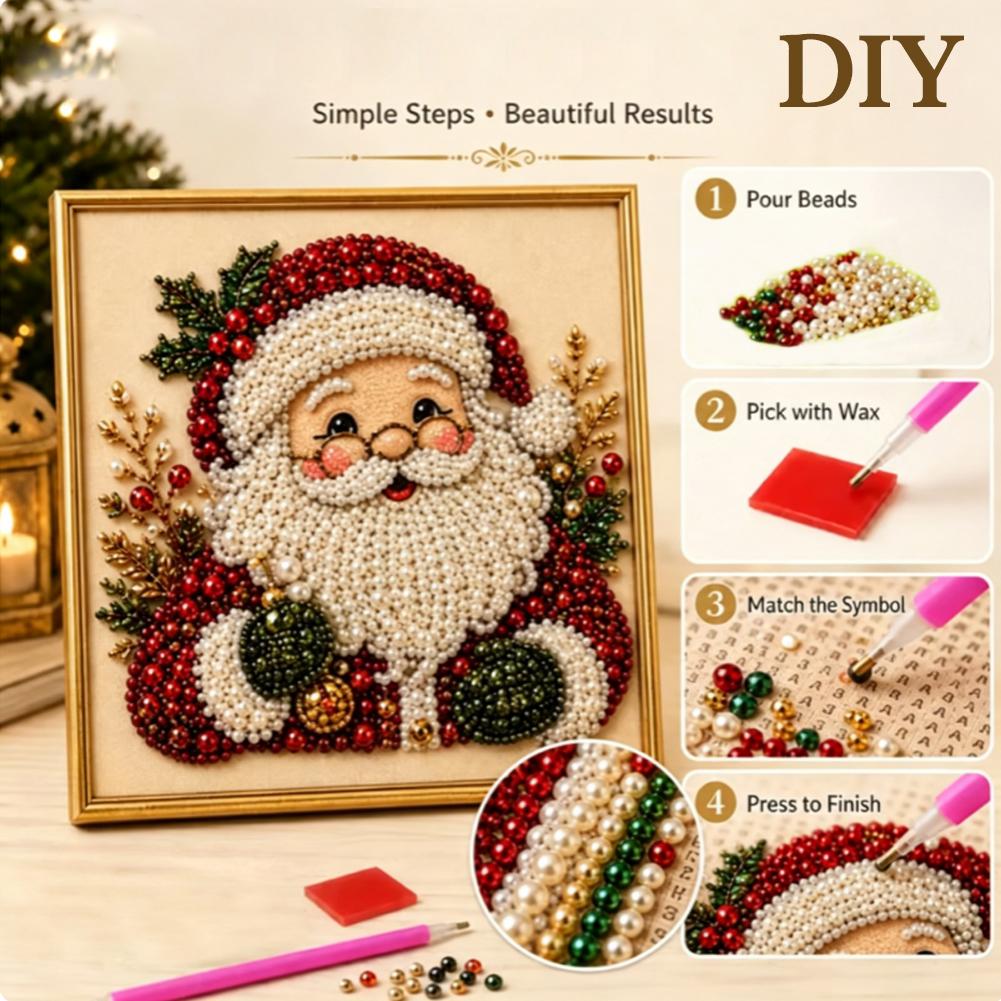 Christmas Santa Claus Pearl Ar - Resin Craft Kit 评论和价格
