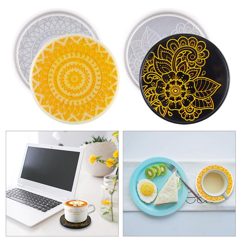 Flower Coaster Silicone Mold E - Coaster Mold Round 评论和价格