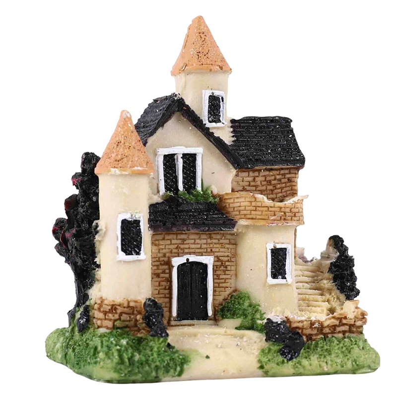 Cute Mini Resin House Miniatur - Resin Crafts 评论和价格