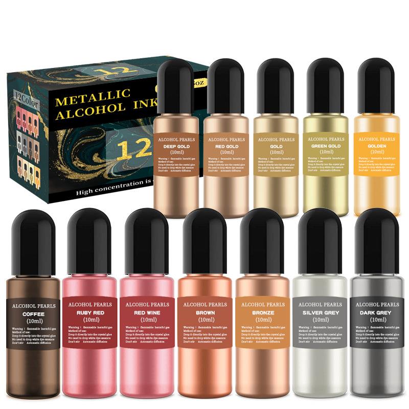 1 Set Resin Pigment Kit Art In - Resin Dye Alcohol 评论和价格