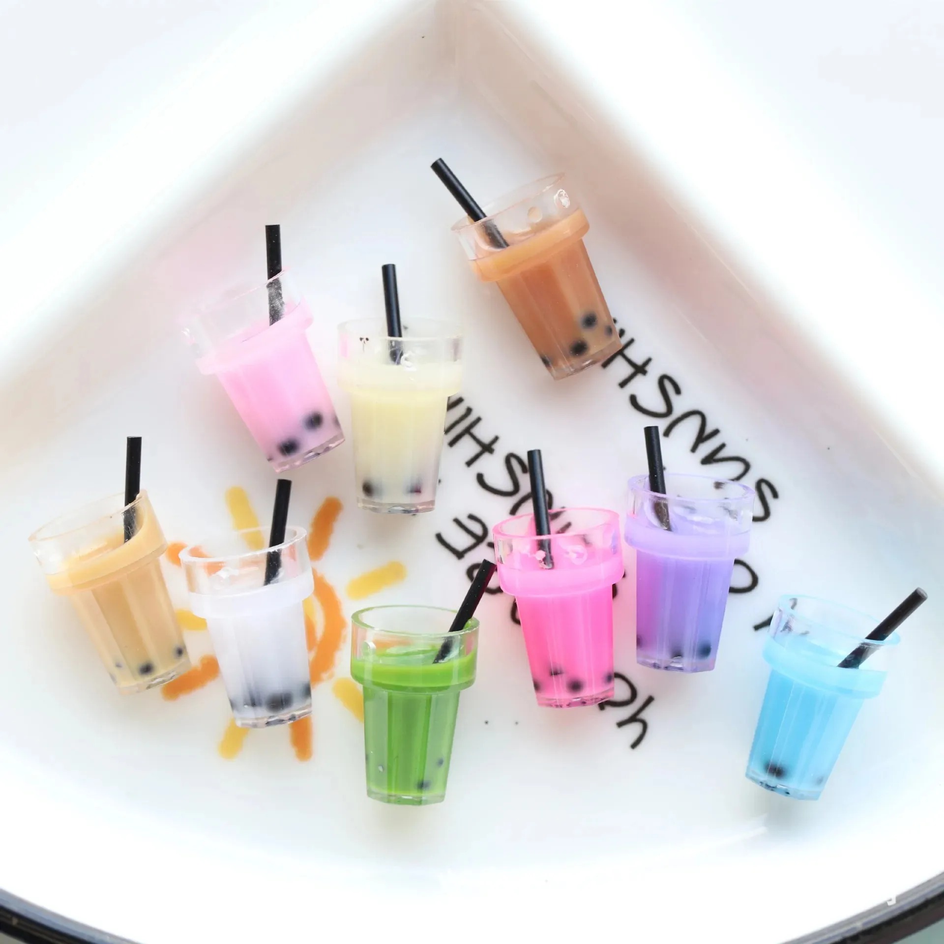 10Pcs Single Hole Bubble Tea C - Resin Craft Supplies 评论和价格