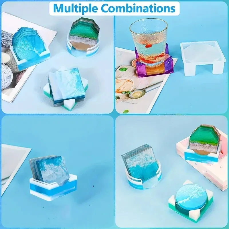 5Pcs/Set DlY Epoxy Resin Cup C - Coaster Mold Round 评论和价格