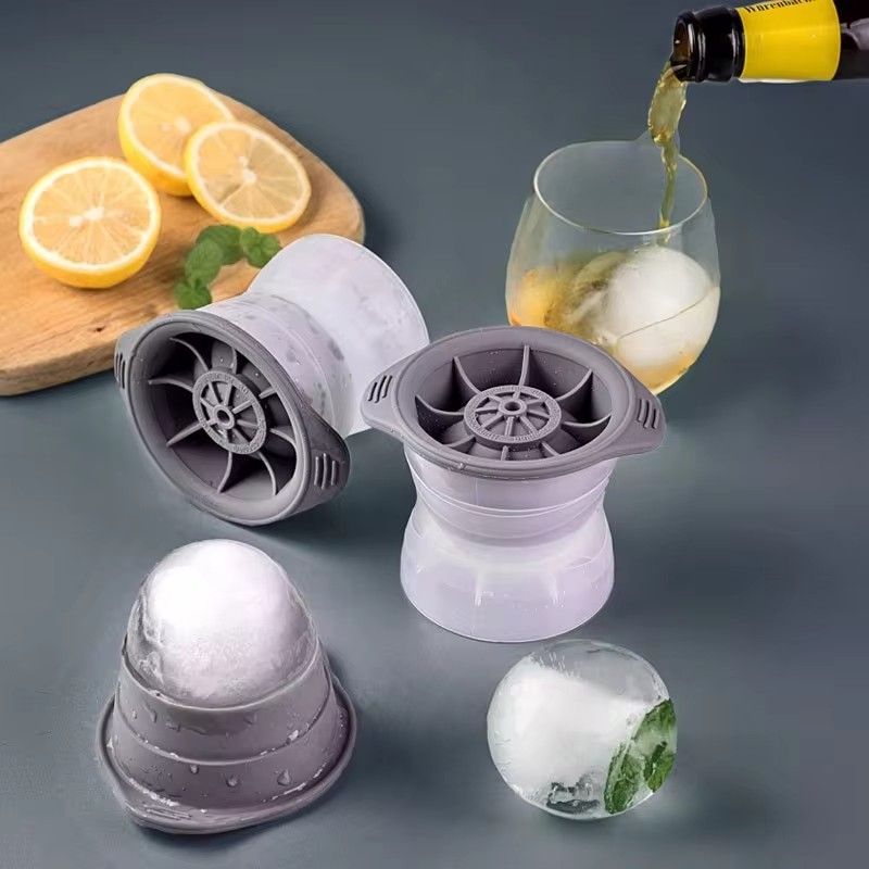 2PCS Silicone Spherical Ice Cu - Silicone Mold Tray 评论和价格