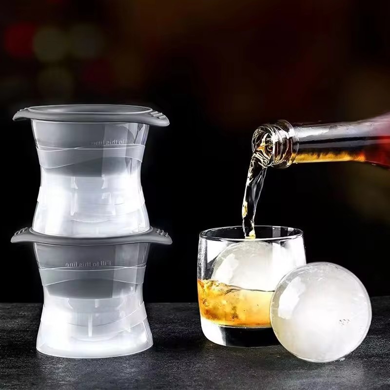 2PCS Silicone Spherical Ice Cu - Silicone Mold Tray 评论和价格