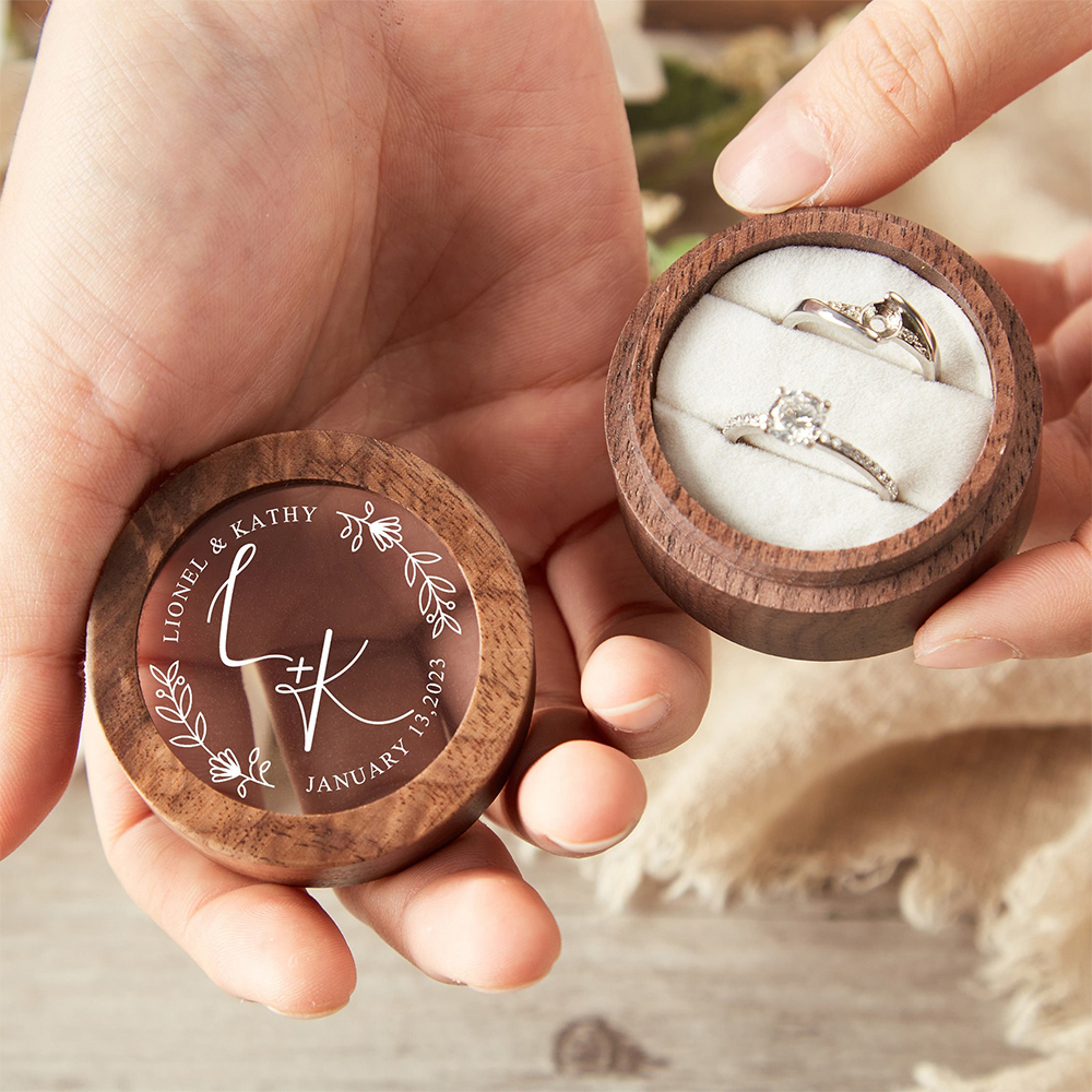 Personalized Wooden Wedding Ri - Wood Ring Blank 评论和价格