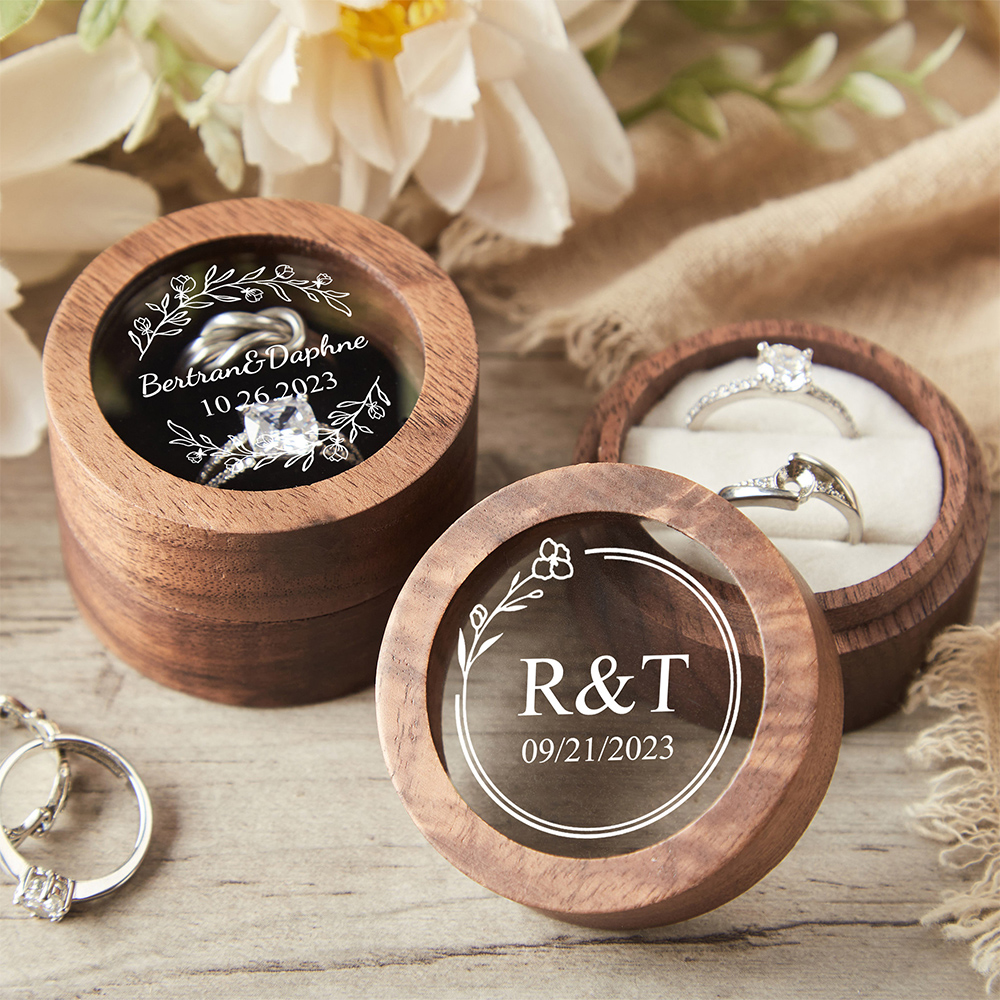 Personalized Wooden Wedding Ri - Wood Ring Blank 评论和价格