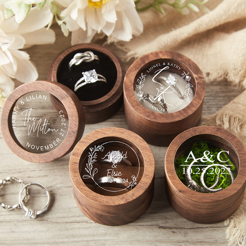 Personalized Wooden Wedding Ri - Wood Ring Blank 评论和价格