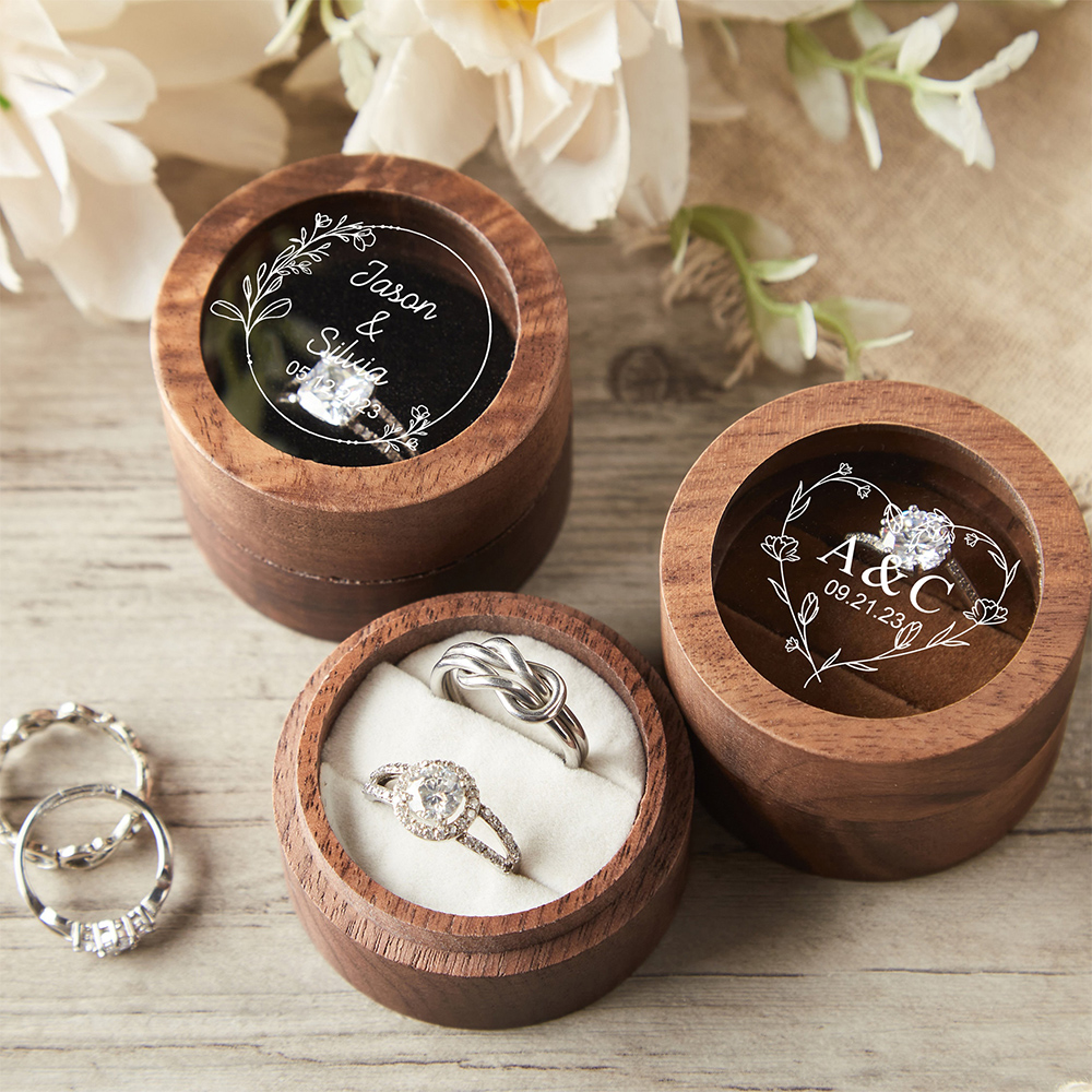 Personalized Wooden Wedding Ri - Wood Ring Blank 评论和价格