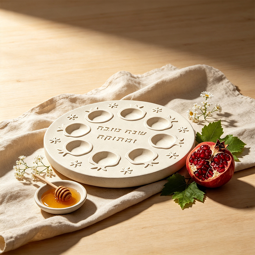 8-Cavity Rosh Hashanah Pomegra - Serving Tray Mold 评论和价格