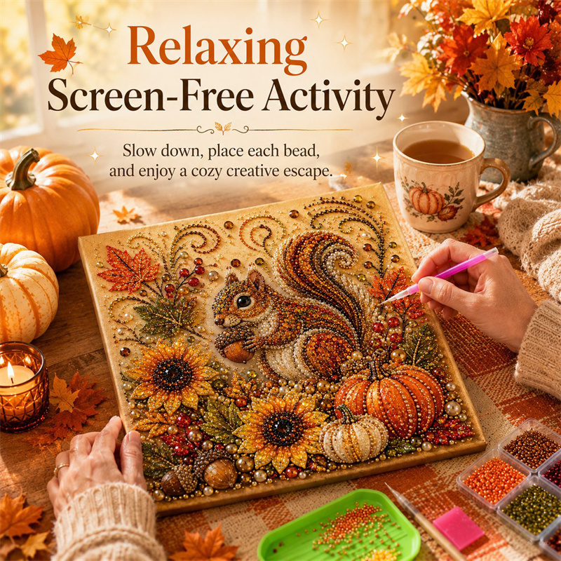 Autumn Diamond Pearl Painting  - Resin Craft For Beginners 评论和价格