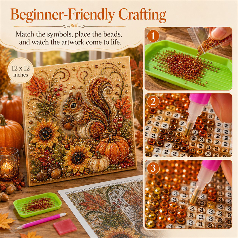 Autumn Diamond Pearl Painting  - Resin Craft For Beginners 评论和价格