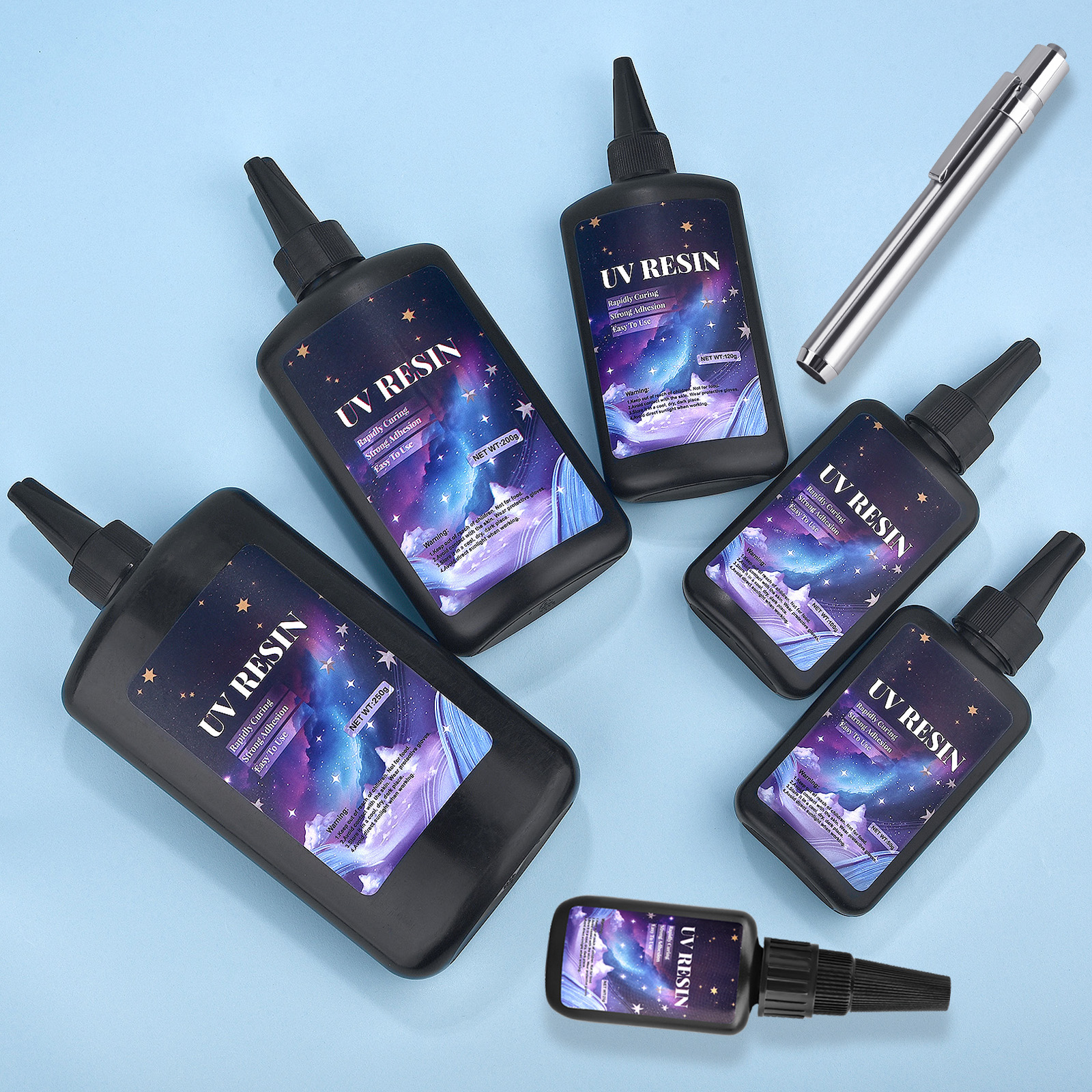25/50/100/120/200/250g UV Fix  - Epoxy Uv Resin Kit 评论和价格