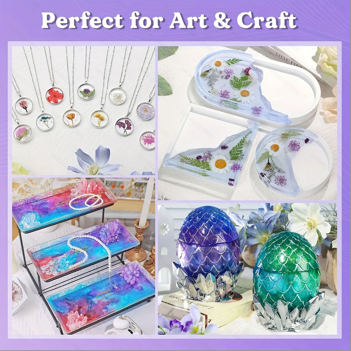 125ml/250ml Crystal Clear Cast - Resin Jewelry Kit 评论和价格