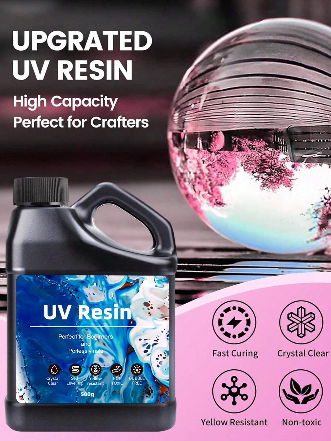 UV Resin 500-1000g -Bulk Upgra - Epoxy Uv Resin Kit 评论和价格