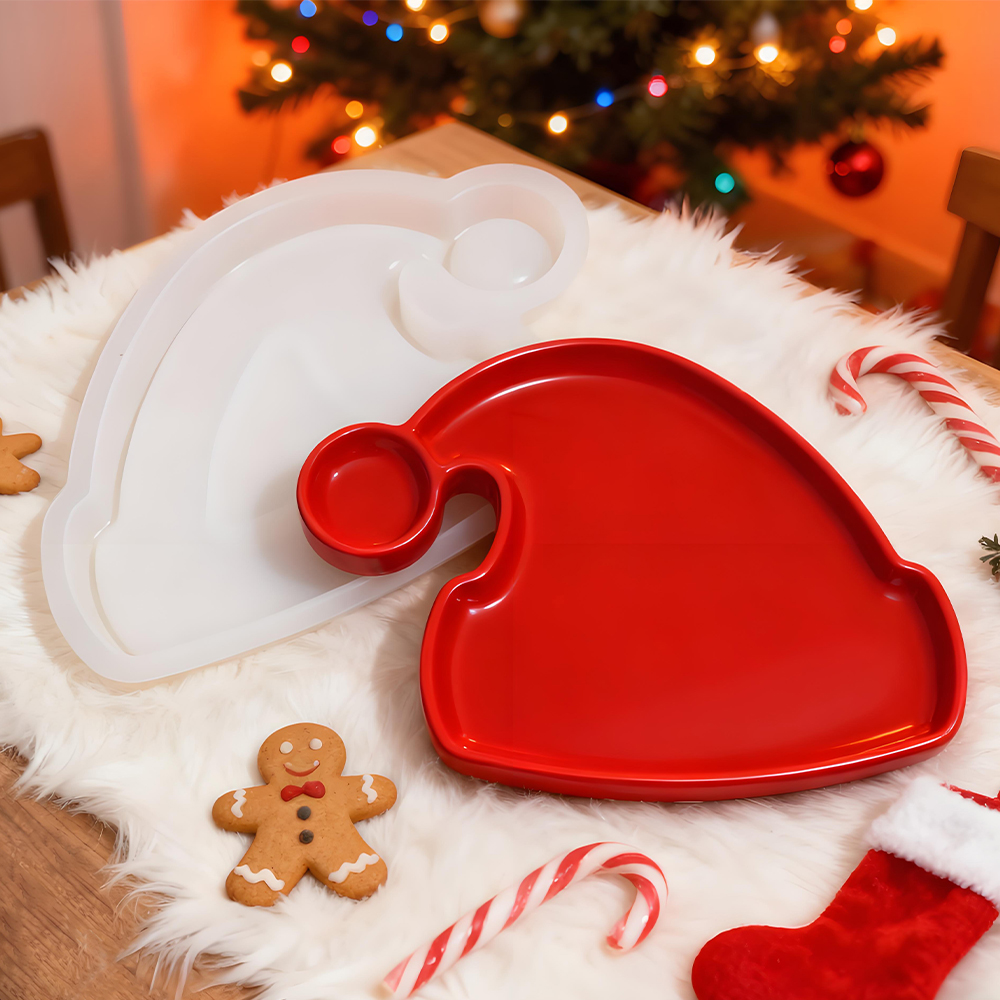 S0246 Christmas Tree Santa Hat - Silicone Mold Tray 评论和价格