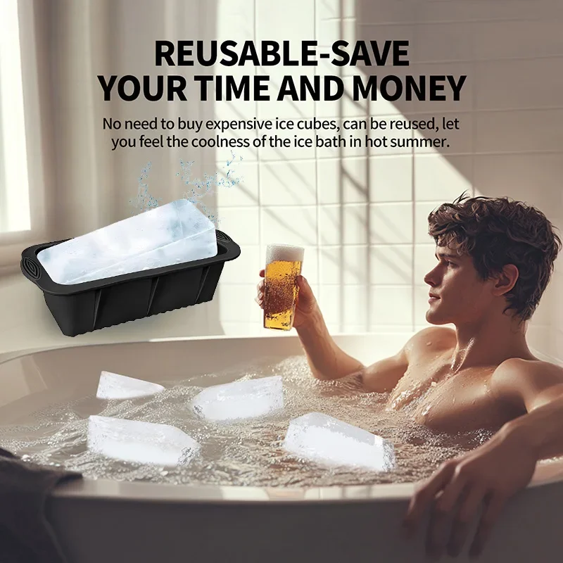 Extra Large Ice Block Mold Lar - Silicone Mold Tray 评论和价格