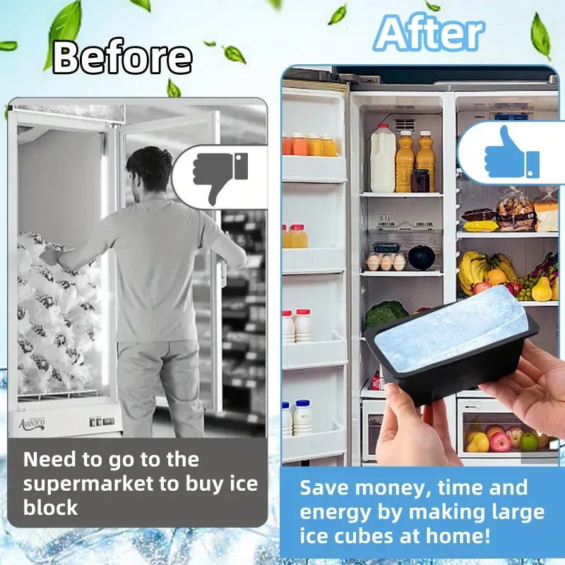 Extra Large Ice Block Mold Lar - Silicone Mold Tray 评论和价格